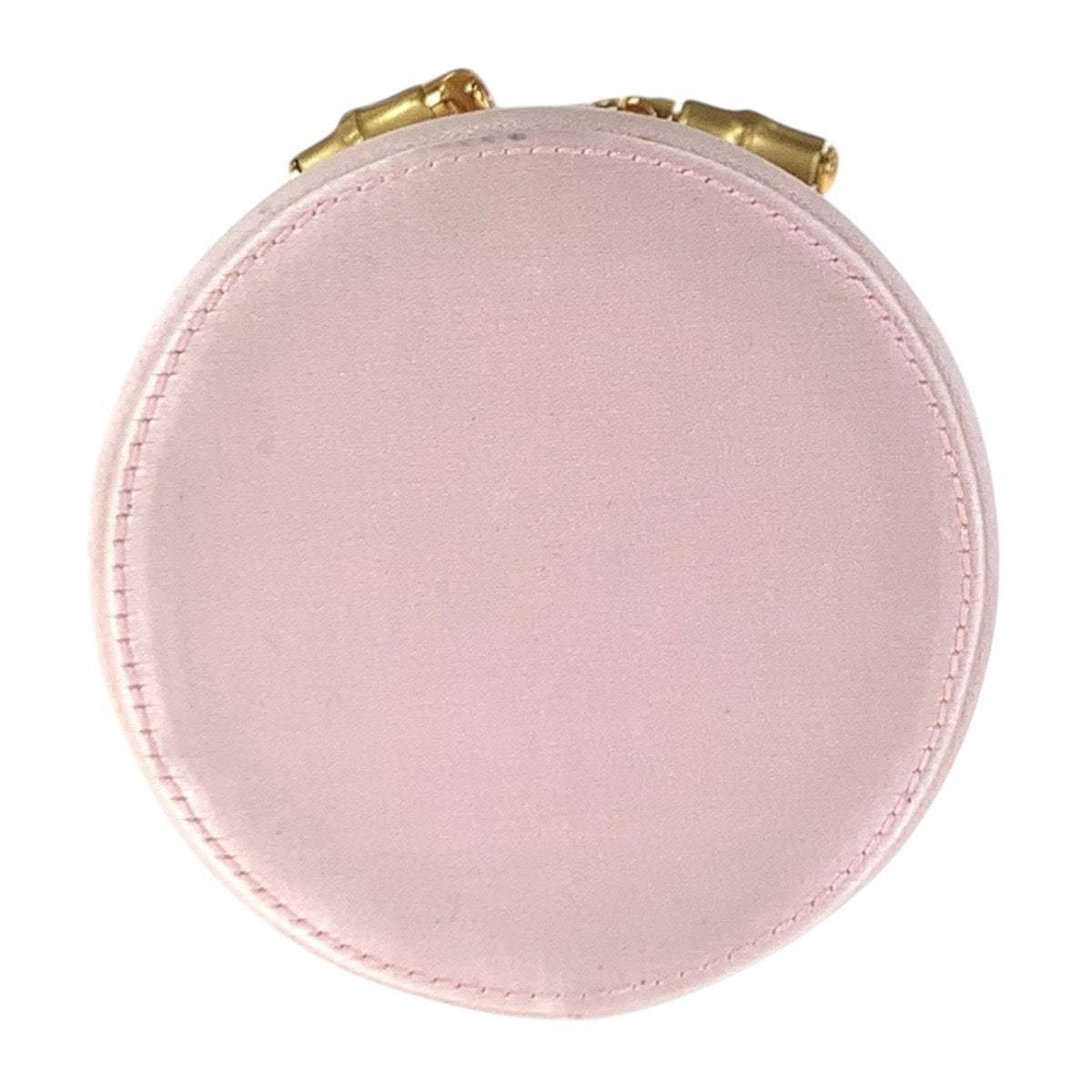16821
GUCCI グッチ バンブー ピンク ゴールド金具 サテン ハンドバッグ バニティバッグ レディース AB27