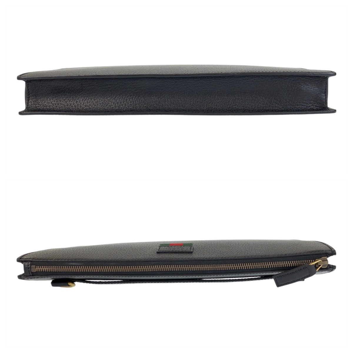 16832
GUCCI グッチ シェリーライン ブラック 黒 ゴールド金具 レザー 450976 ショルダーバッグ クラッチバッグ 2way メンズ A70