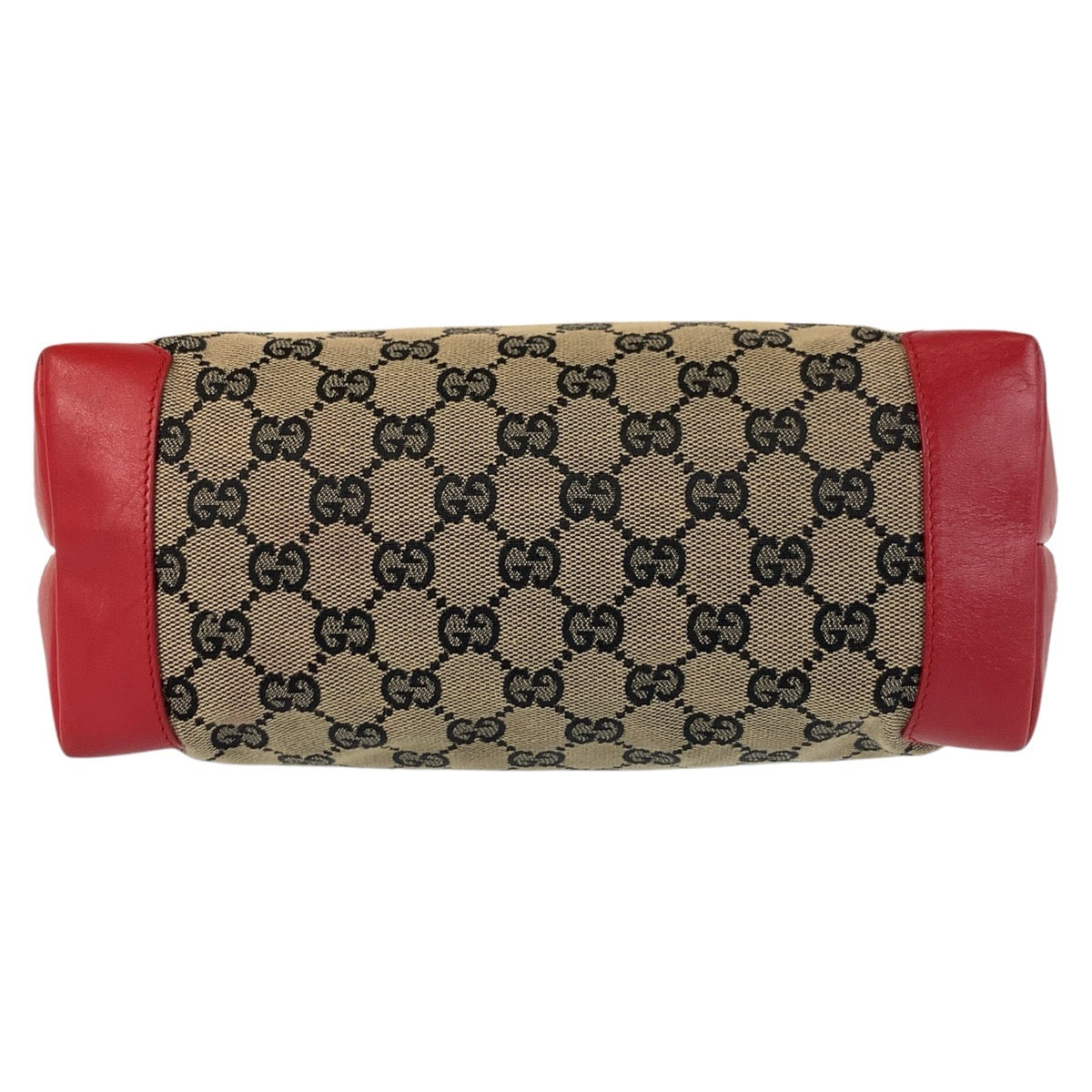 16860
GUCCI グッチ レッド ベージュ GGキャンバス / レザー 019 0402 トートバッグ ショルダーバッグ レディース AB32