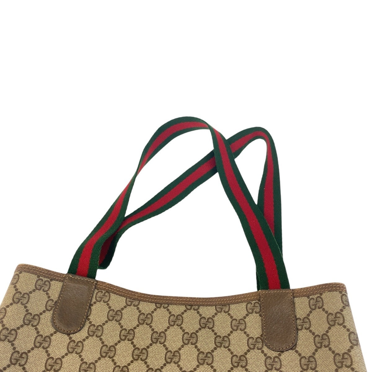 16877
GUCCI グッチ ヴィンテージ オールドグッチ シェリーライン インターロッキング ブラウン ゴールド金具 GGスプリームキャンバス / レザー 39 02 003 トートバッグ ショルダーバッグ レディース