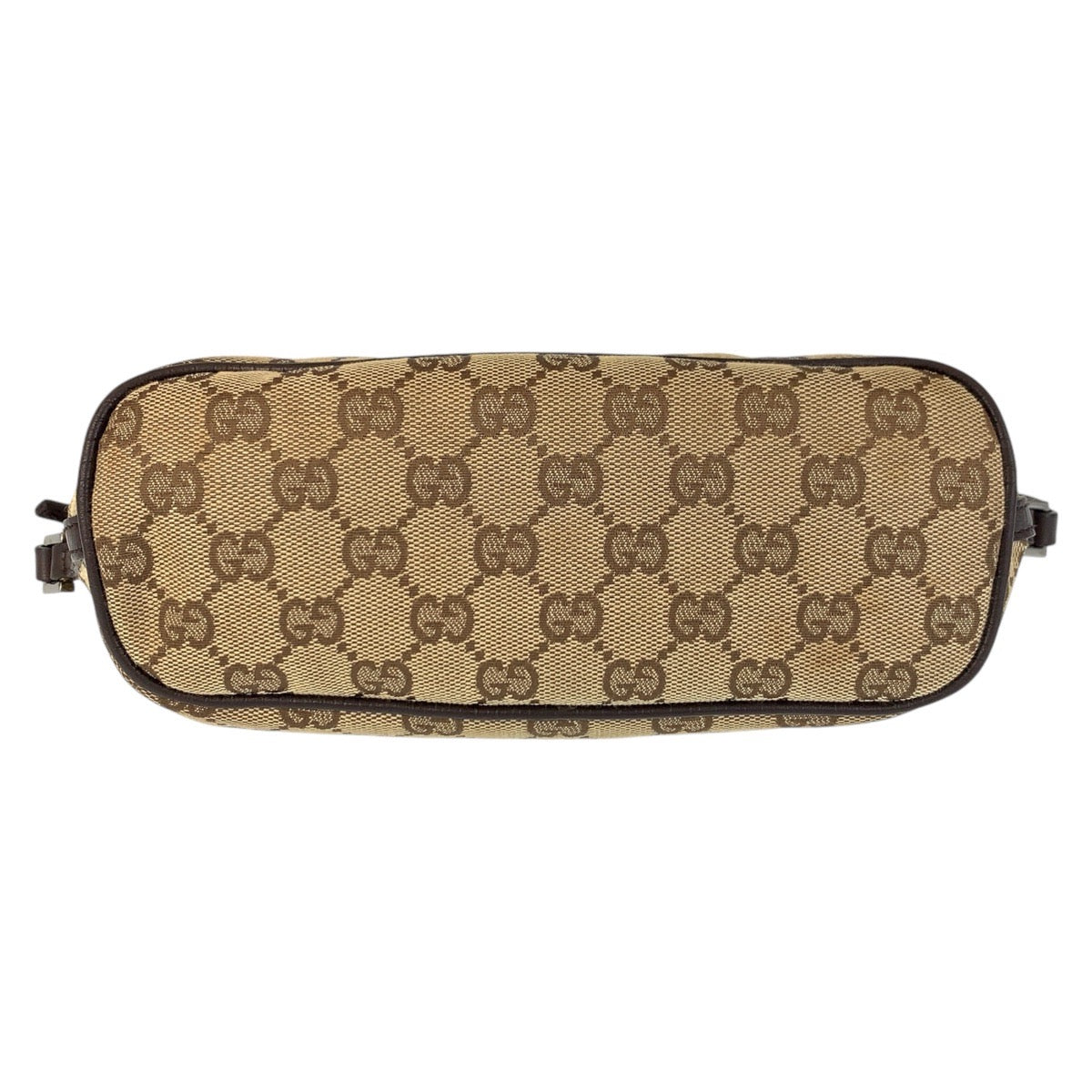 16884
GUCCI グッチ ベージュ ブラウン GGキャンバス / レザー 07198 ハンドバッグ アクセサリーポーチ レディース