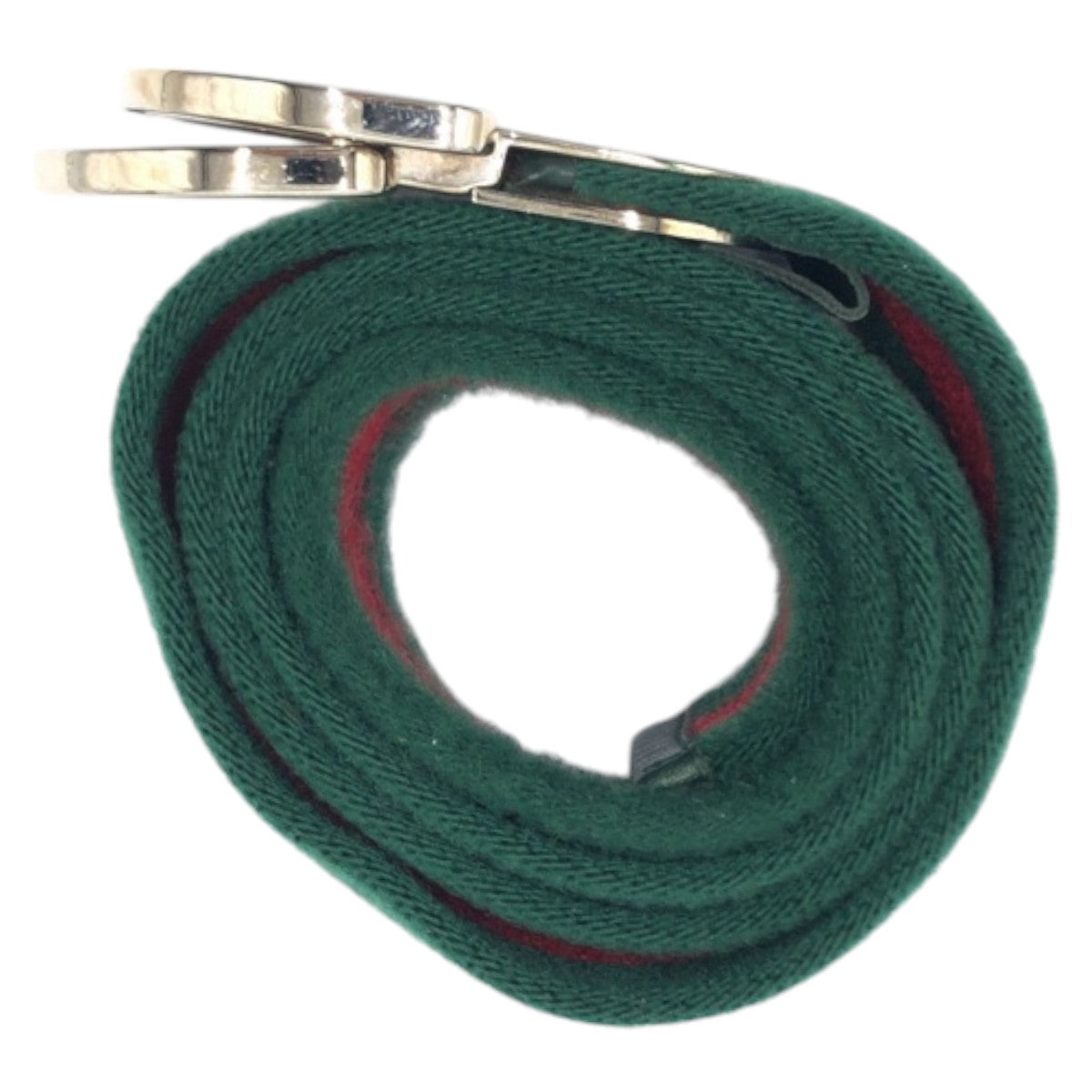 16960
GUCCI グッチ シェリーライン グリーン レッド シルバー コットン 189812 35 34 ベルト 男女兼用 メンズ ABP32