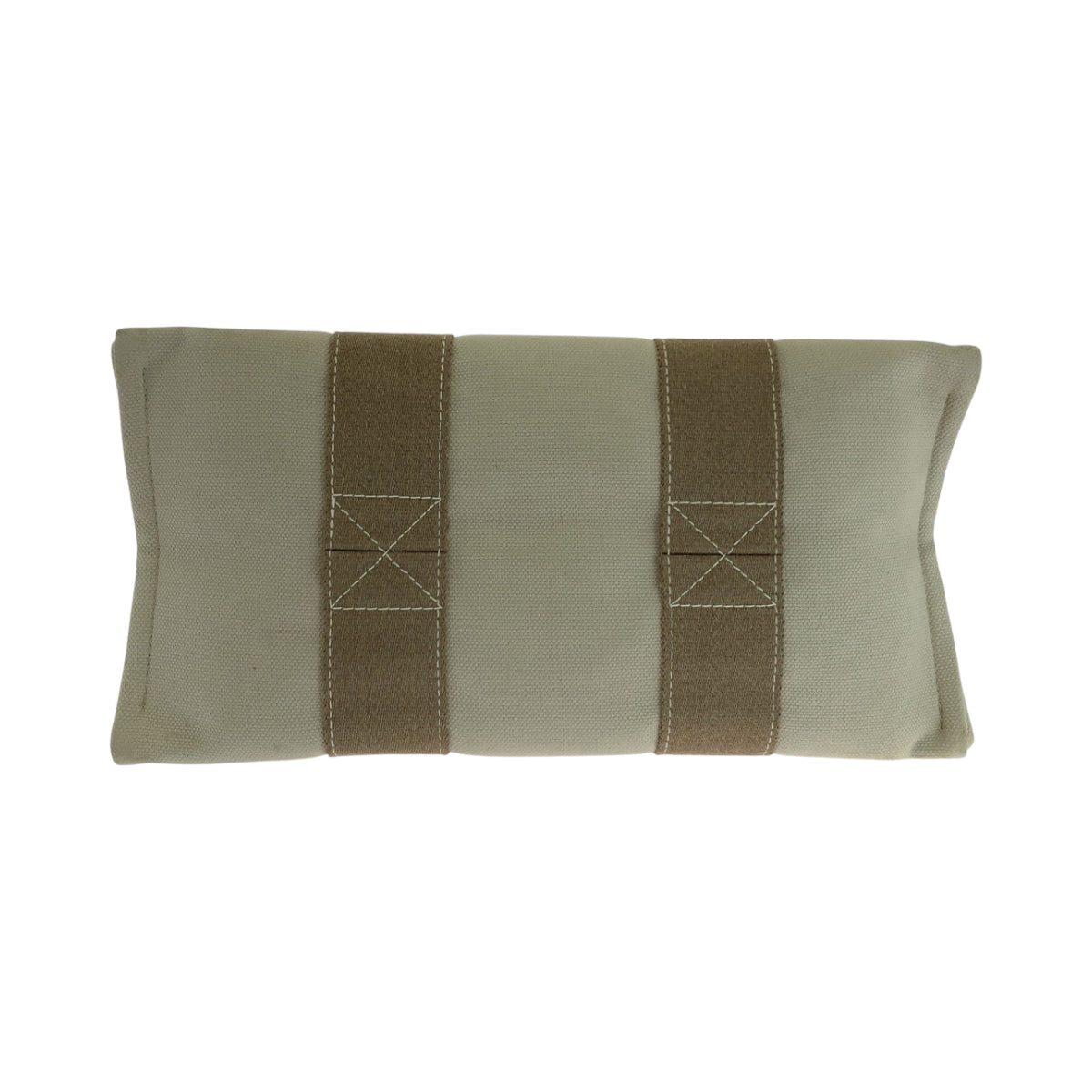 16978
HERMES エルメス ボラボラPM ベージュ アイボリー シルバー金具 キャンバス トートバッグ ハンドバッグ レディース ABP41