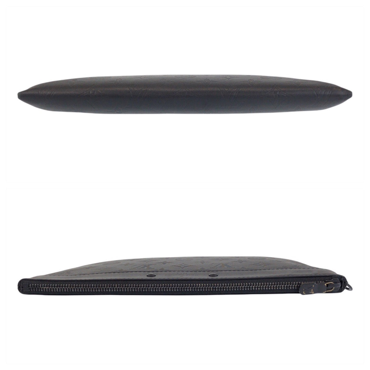 16985
LOUIS VUITTON ルイヴィトン モノグラムシャドウ ポシェット トゥ ゴー ノワール ブラック 黒 レザー M81570 クラッチバッグ メンズ ABP54