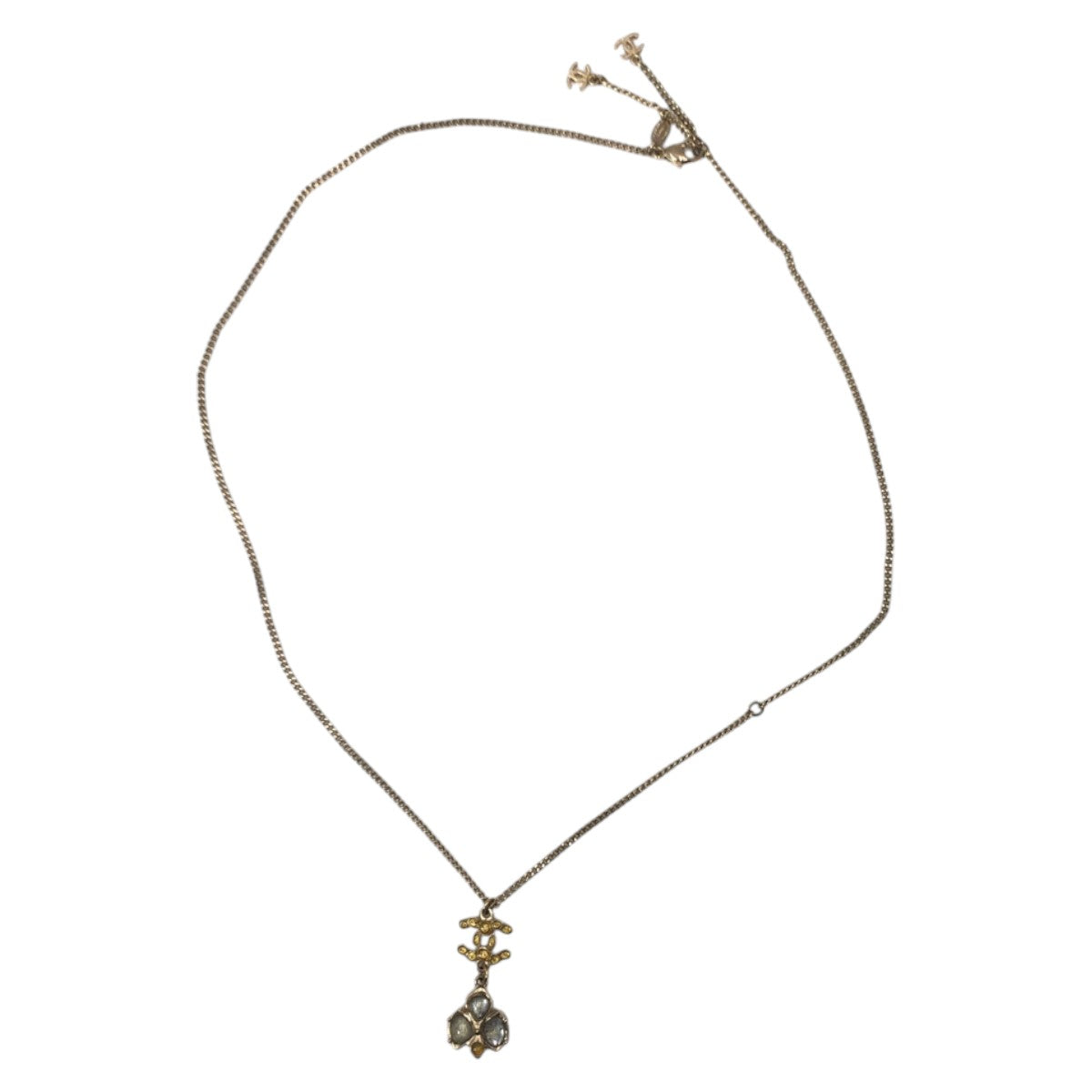 16990
CHANEL シャネル ココマーク ゴールド メタル ネックレス レディース AB54