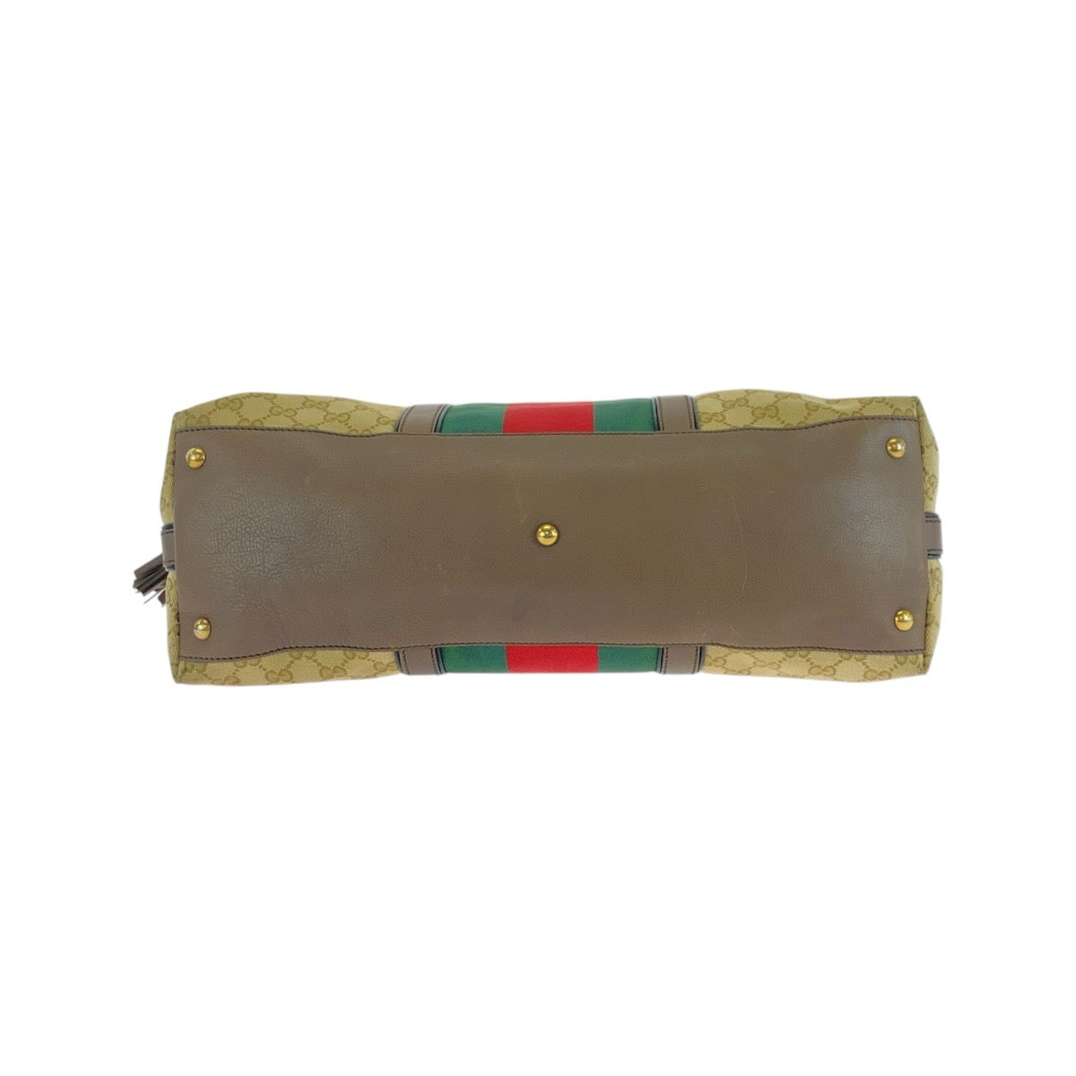 17048
GUCCI グッチ シェリーライン ベージュ ブラウン ゴールド金具 GGキャンバス / レザー 309621 トートバッグ ショルダーバッグ 2way レディース AB62