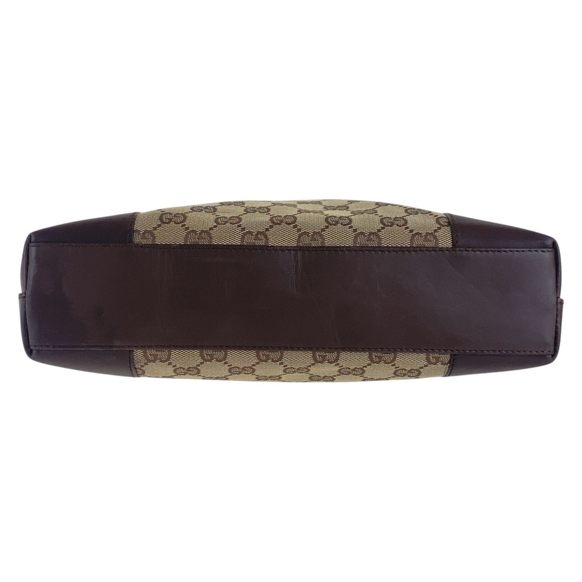 17058
GUCCI グッチ ベージュ ブラウン ゴールド金具 GGキャンバス / レザー 001 4231 ショルダーバッグ レディース AB32
