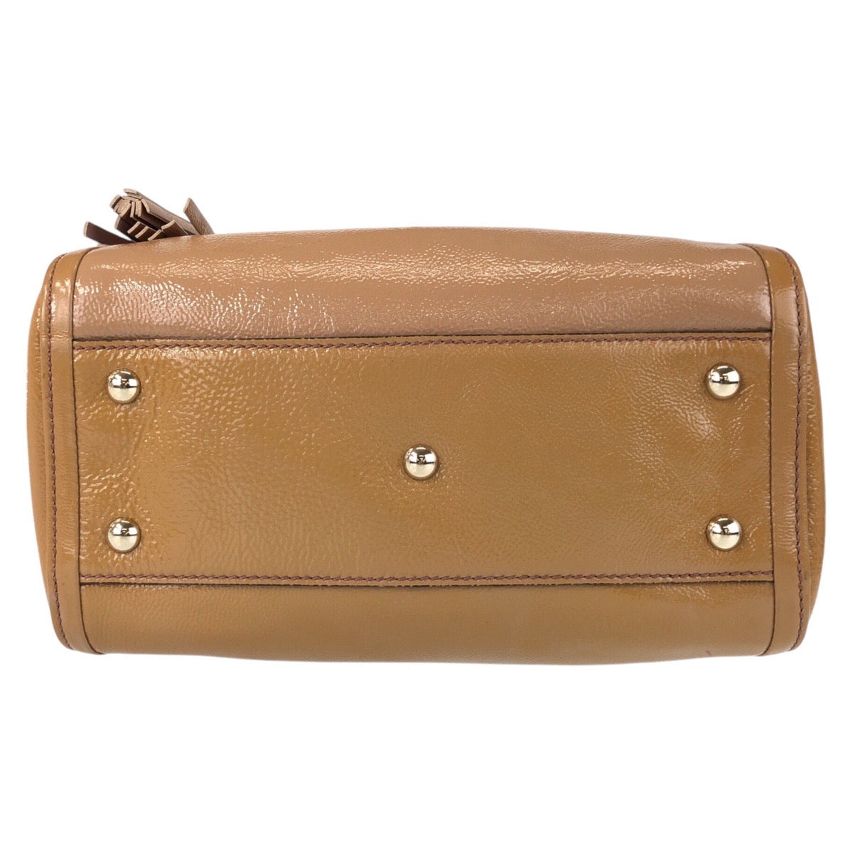 17076
GUCCI グッチ ソーホー ブラウン キャメル ゴールド金具 パテントレザー 336751 ハンドバッグ トートバッグ レディース