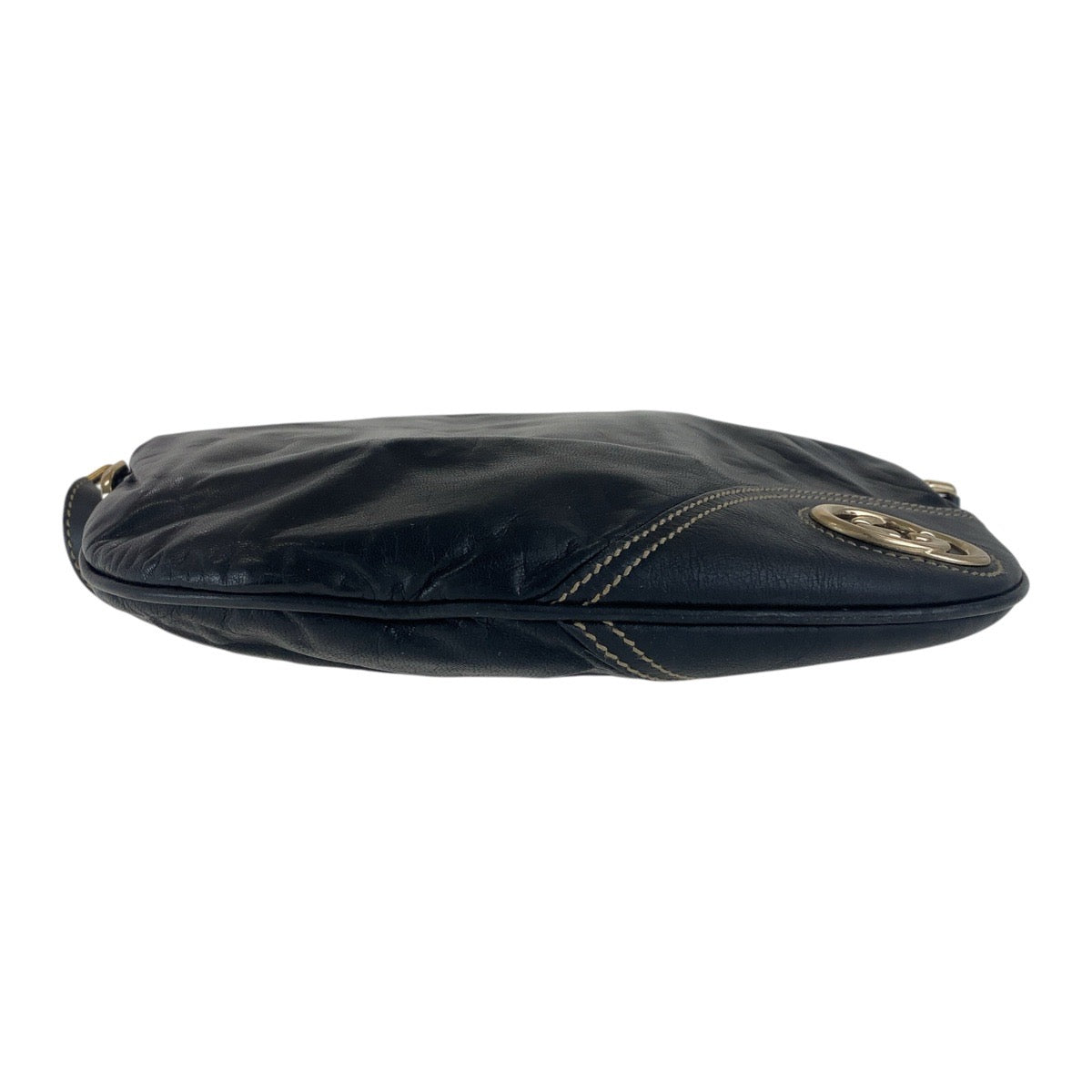 17078
GUCCI グッチ インターロッキング ブラック 黒 マルチカラー ゴールド金具 レザー 169998 斜め掛け ショルダーバッグ レディース AB39