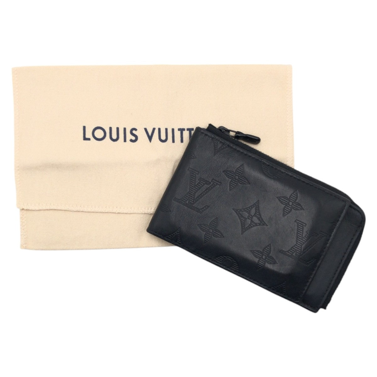 17116
LOUIS VUITTON ルイヴィトン モノグラム ハイブリッドウォレット ブラック 黒 レザー M82526 コインケース 小銭入れ コンパクトウォレット メンズ AB39