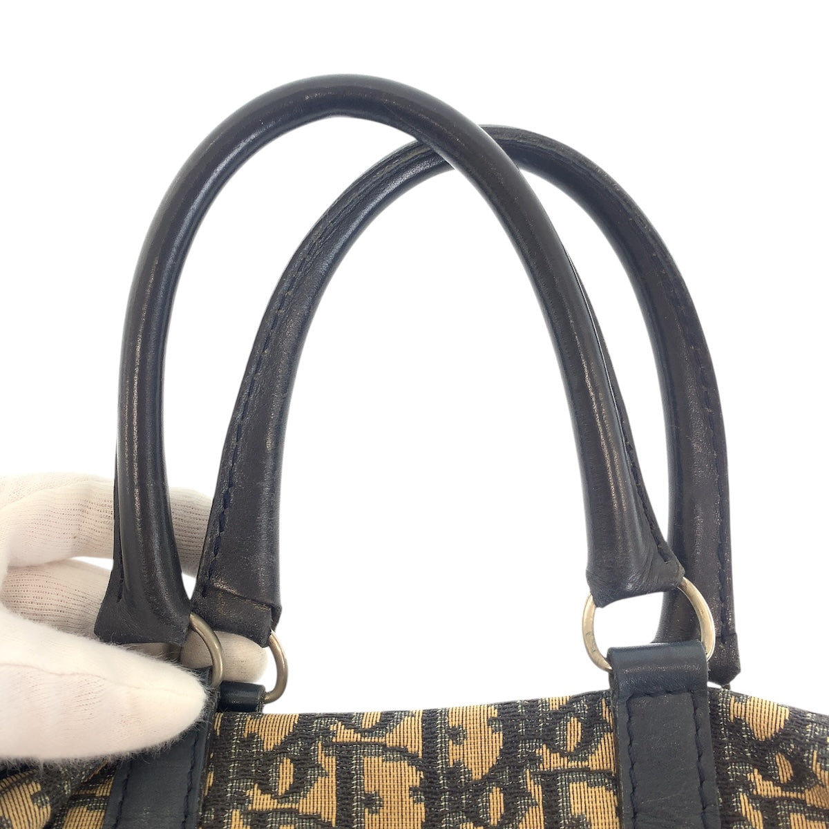 17138
Dior ディオール ヴィンテージ トロッター キャンバス / レザー ハンドバッグ ミニボストンバッグ レディース