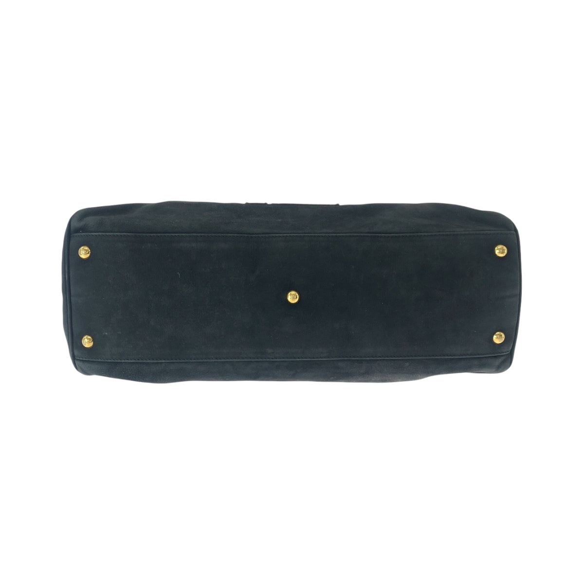 17230
FENDI フェンディ エトニコ パンチング スタッズ ブラック 黒 ゴールド金具 ヌバック 2372 8BN162 トートバッグ ショルダーバッグ レディース ABP48