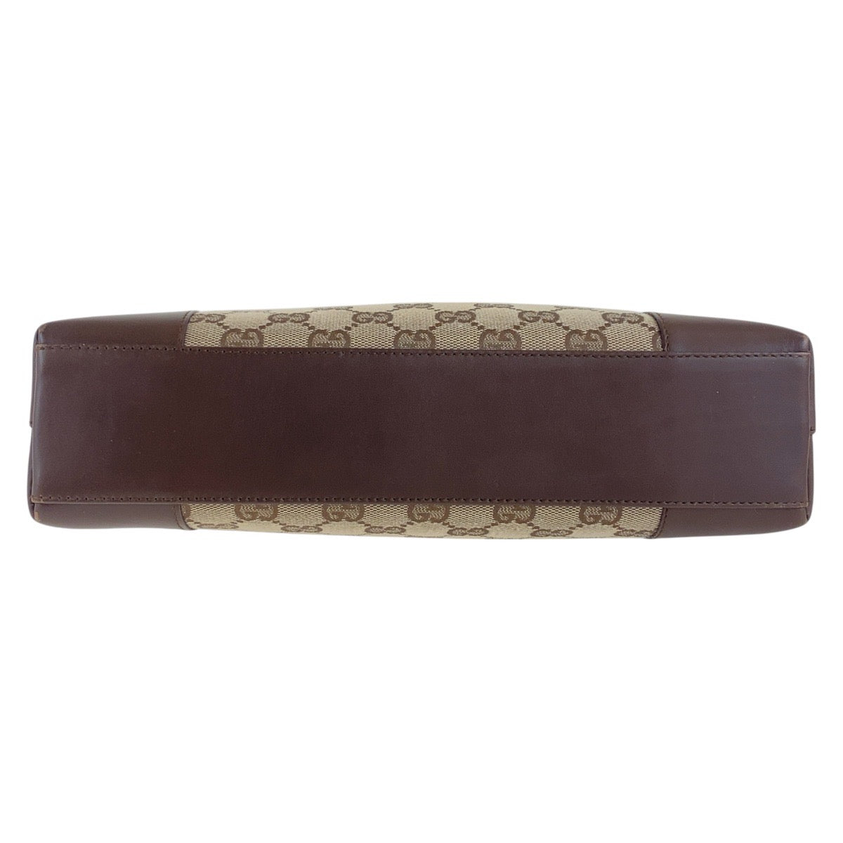 17330
GUCCI グッチ ベージュ ブラウン ゴールド金具 GGキャンバス / レザー 001 4231 1705 ショルダーバッグ ハンドバッグ レディース ABP52