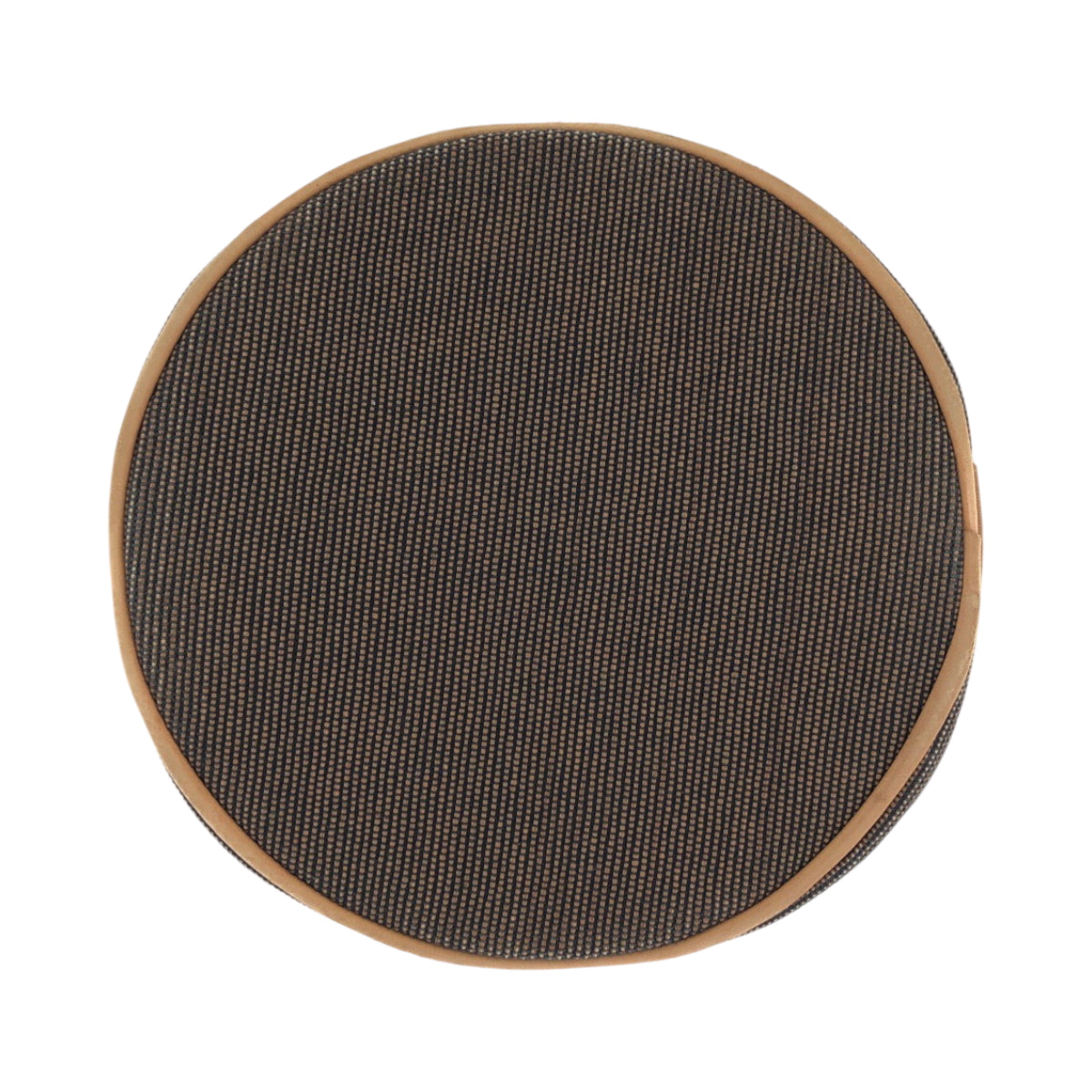 17348
HERMES エルメス サクソーMM ブラウン シルバー金具 キャンバス ハンドバッグ レディース ABP46