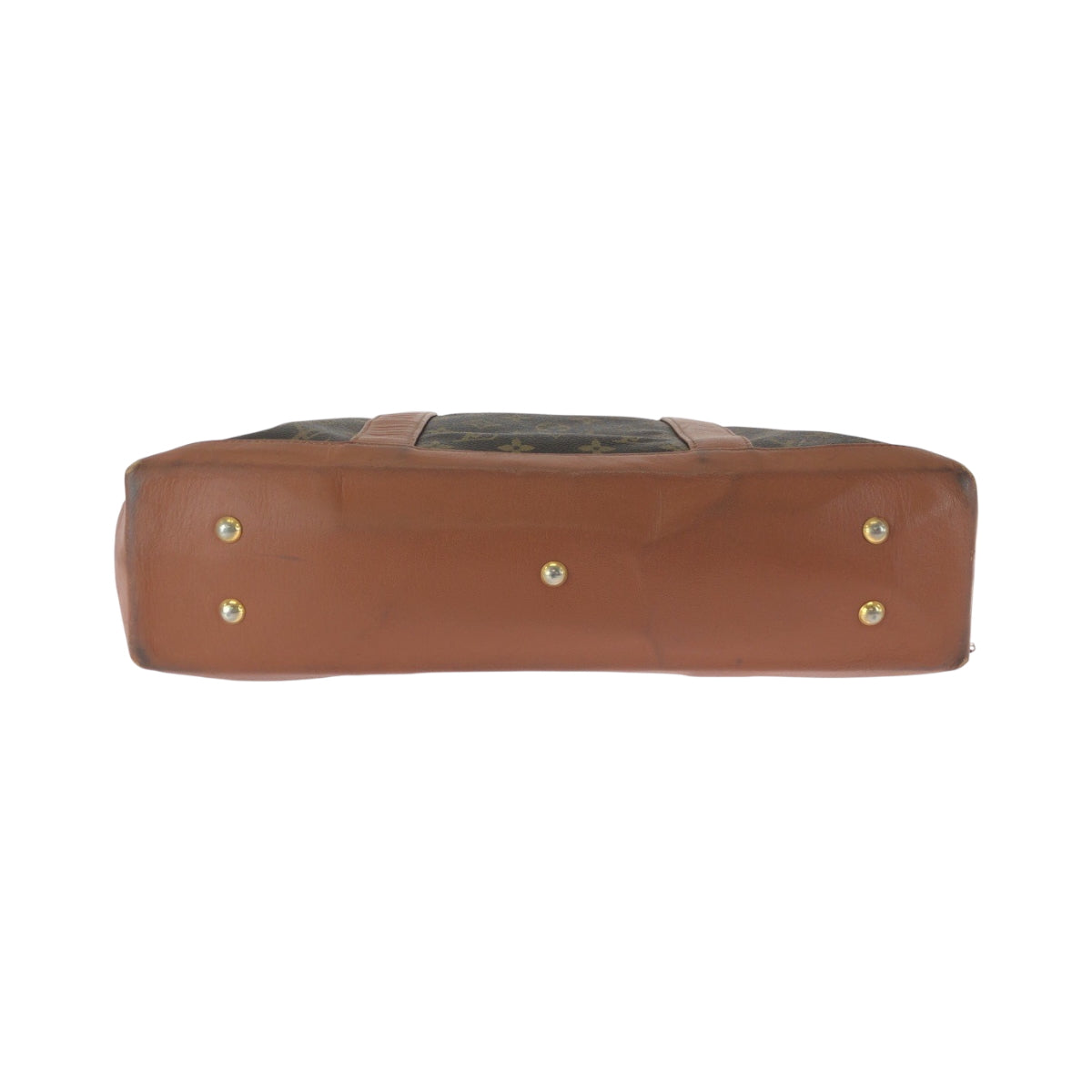 17352
LOUIS VUITTON ルイヴィトン ヴィンテージ モノグラム サックウィークエンド ブラウン ゴールド金具 PVC M42425 トートバッグ ショルダーバッグ レディース AB43