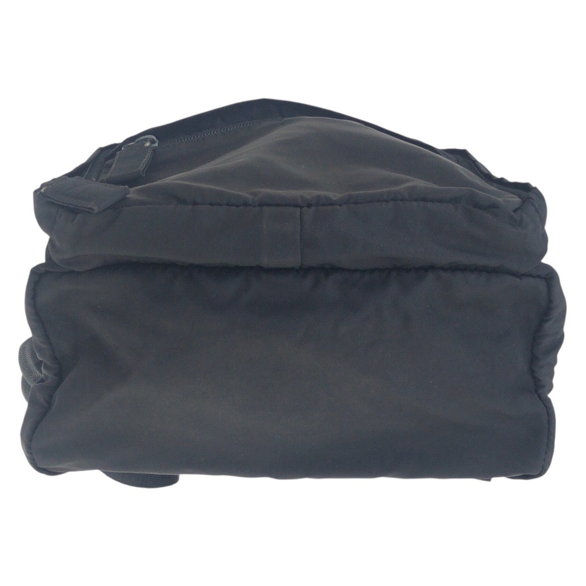 17389
PRADA プラダ テスート 三角ロゴプレート ブラック 黒 シルバー金具 ナイロン バックパック リュック レディース AB39