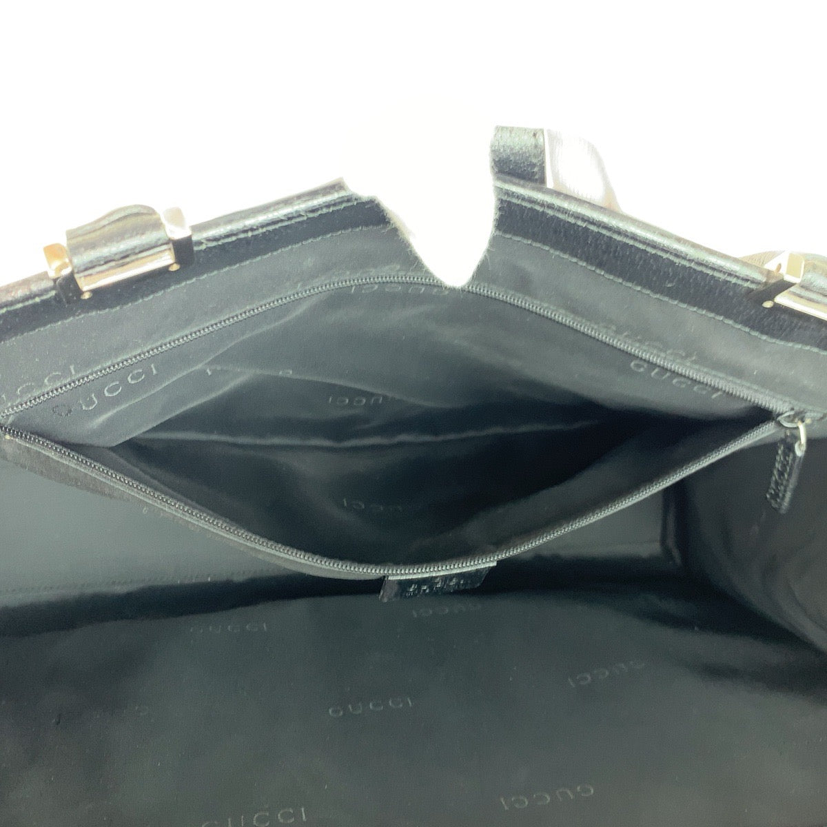17421
GUCCI グッチ ジャッキー ブラック 黒 シルバー金具 レザー 002 1074 トートバッグ ショルダーバッグ レディース A58
