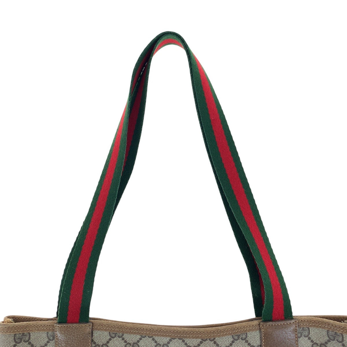 17478
GUCCI グッチ ヴィンテージ オールドグッチ シェリーライン ブラウン GGスプリームキャンバス / レザー 39 02 003 トートバッグ ショルダーバッグ レディース