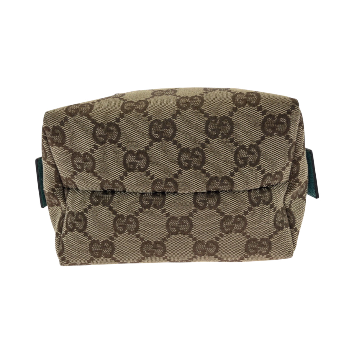 17525
GUCCI グッチ ベージュ ターコイズブルー ブルー金具 GGキャンバス 124541 ハンドバッグ ミニバッグ レディース A39