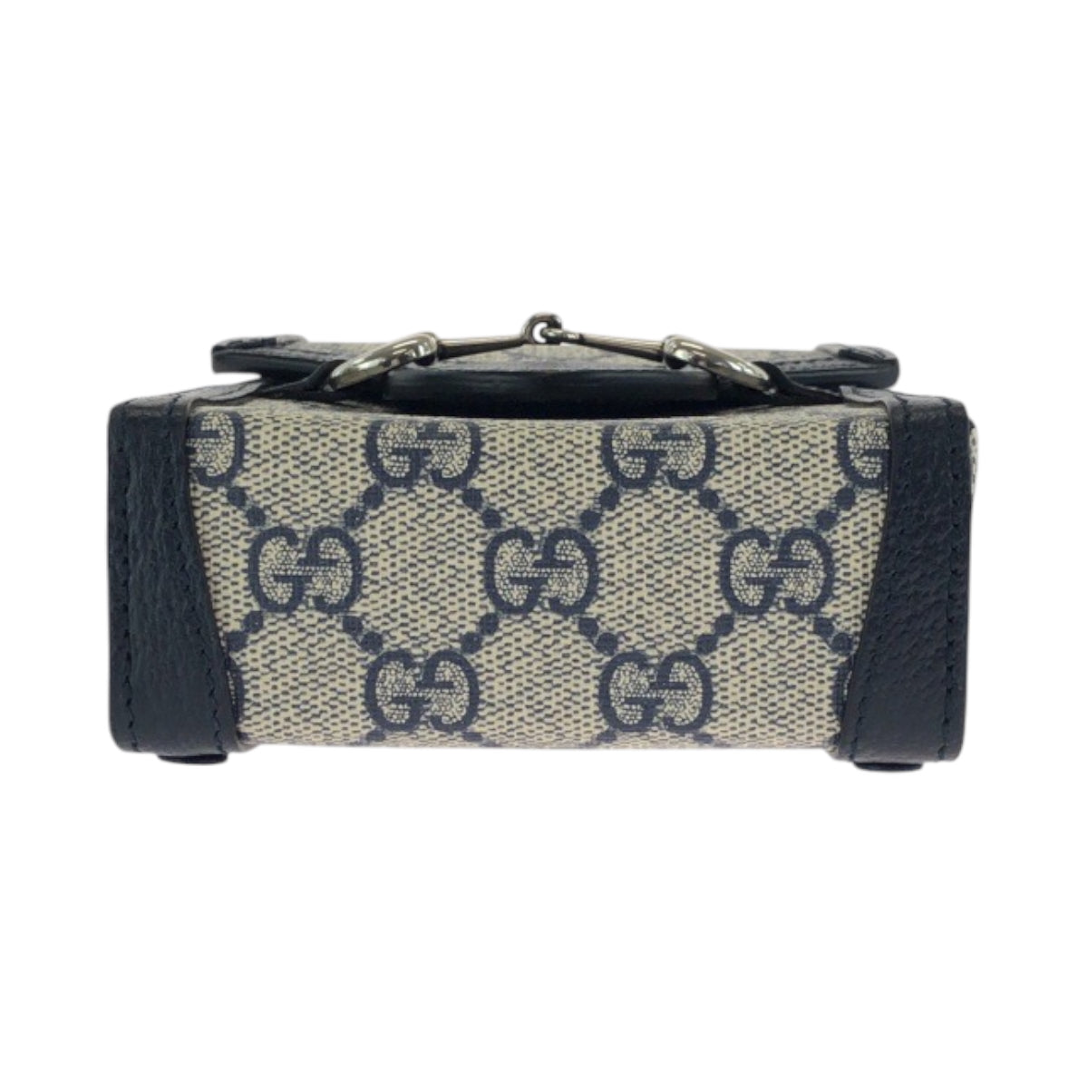 17601
GUCCI グッチ 1955 ホースビット グレー ネイビー シルバー金具 GGスプリームキャンバス 625615 ショルダーバッグ フォンポーチ ポシェット メンズ SA80