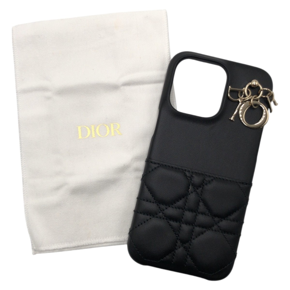 17640
Dior ディオール レディディオール ブラック レザー iPhoneケース iPhone Pro Max レディース A