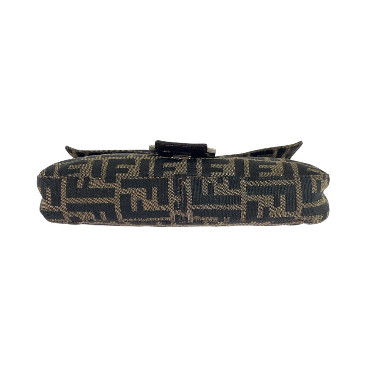 17641
FENDI フェンディ ヴィンテージ ズッカ マンマバケット ブラウン シルバー金具 キャンバス ワンショルダーバッグ ハンドバッグ レディース
