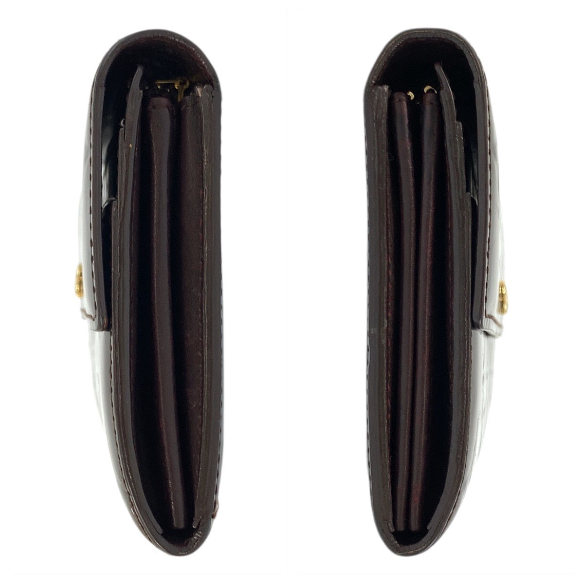 17675
LOUIS VUITTON ルイヴィトン ヴェルニ ポルトフォイユ サラ アマラント ボルドー ゴールド金具 パテントレザー M93524 長財布 ロングウォレット レディース