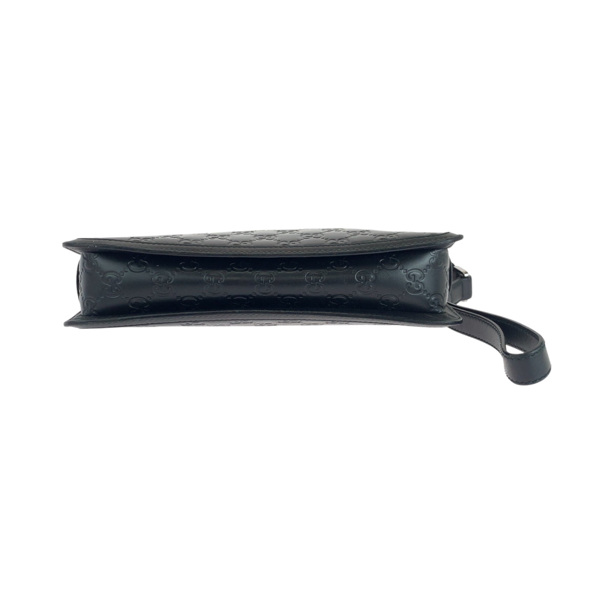 17696
GUCCI グッチ グッチシマ ブラック 黒 シルバー金具 レザー 152600 セカンドバッグ クラッチバッグ メンズ A54