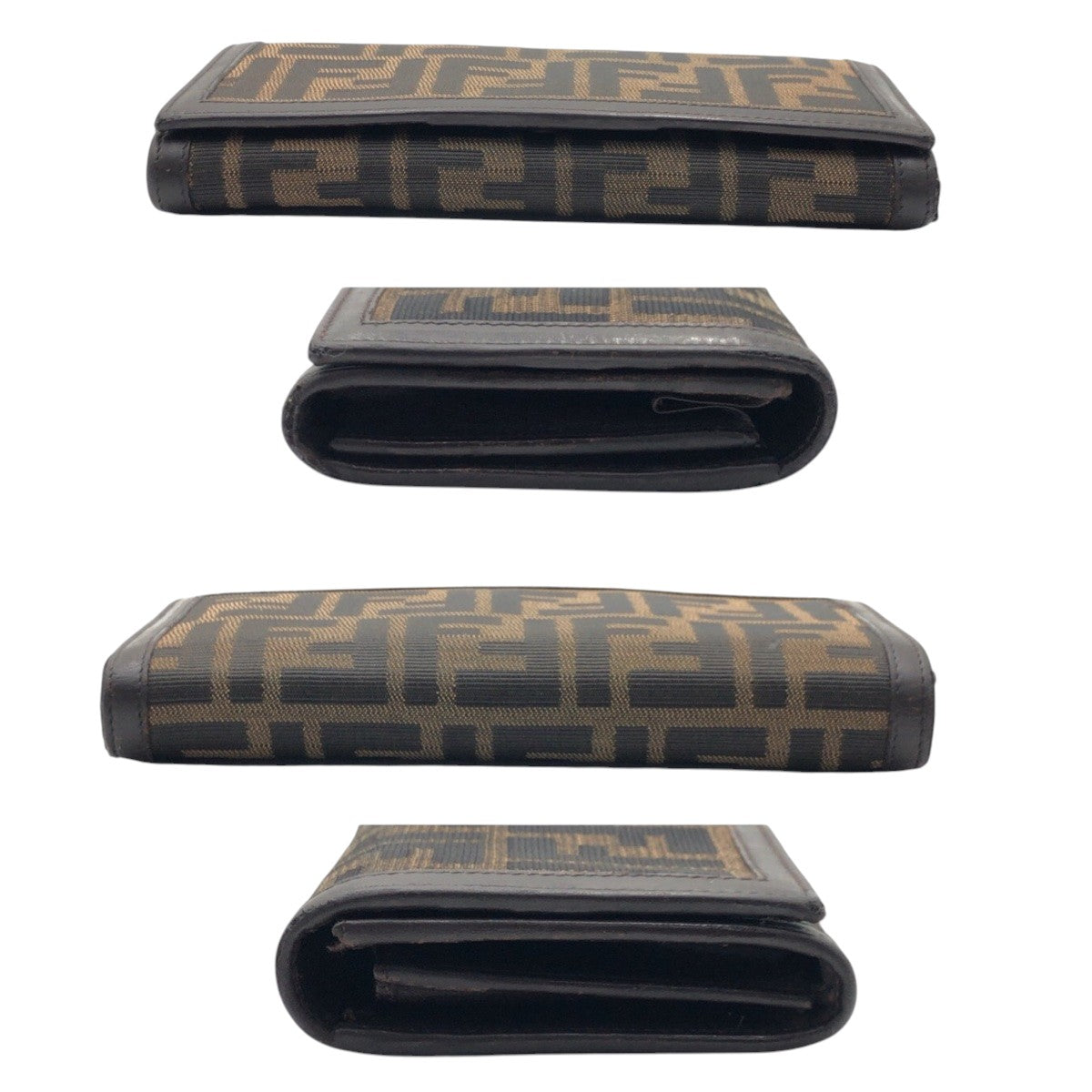 17737
FENDI フェンディ ヴィンテージ ズッカ ブラウン シルバー金具 キャンバス 2270 長財布 ロングウォレット 男女兼用 レディース AB
