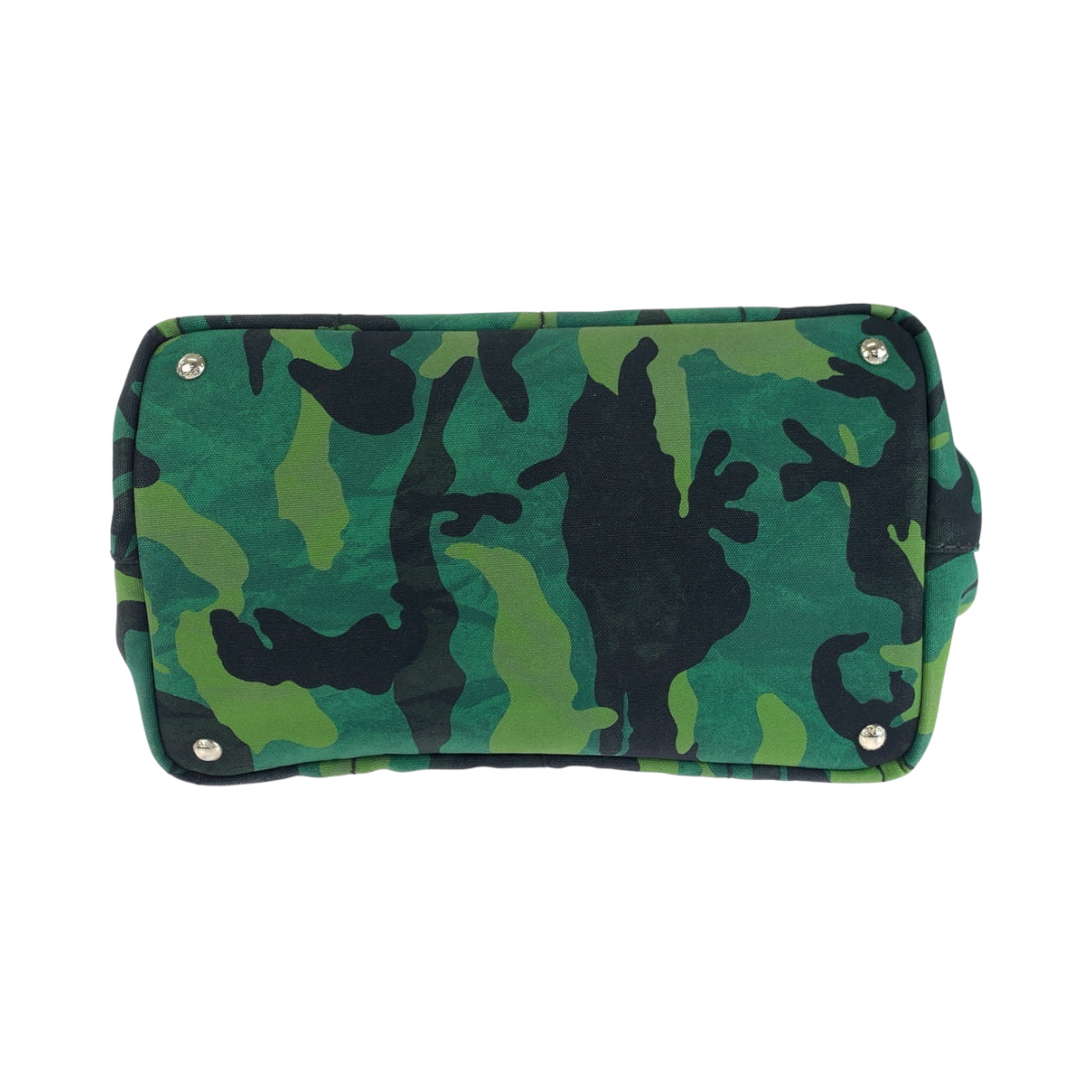 17768
PRADA プラダ カナパトート カモフラ柄 ロゴ グリーン マルチカラー シルバー金具 キャンバス B2642B ショルダーバッグ トートバッグ 2way レディース ABP70