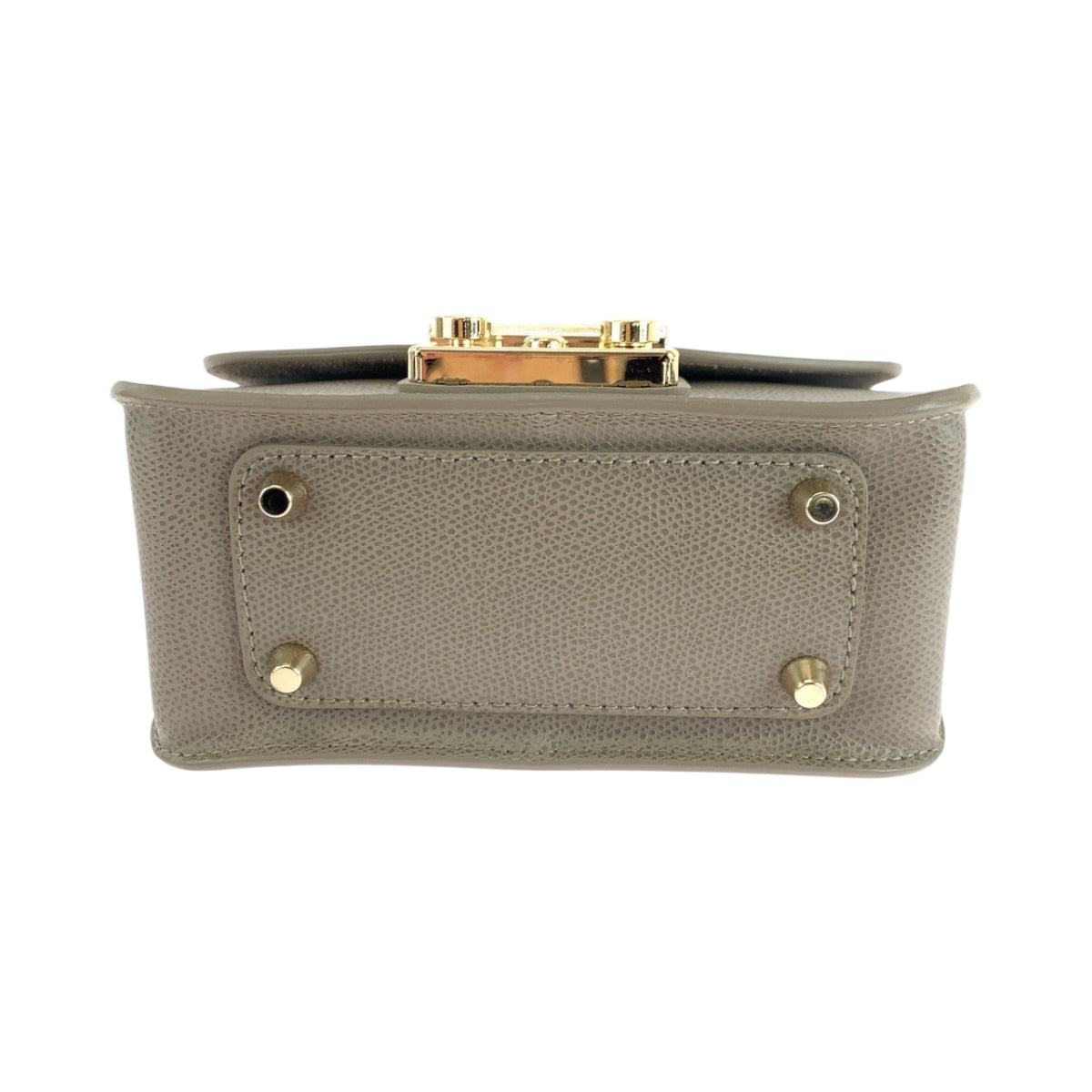 17807
Furla フルラ メトロポリス グレージュ ゴールド金具 レザー チェーンショルダーバッグ ポシェット レディース A12