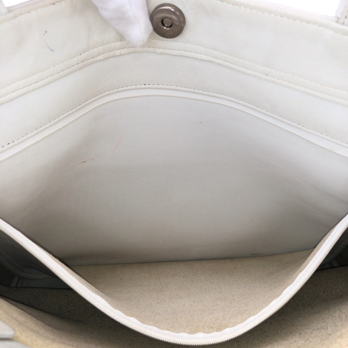 17809
COACH コーチ オールドコーチ ホワイト シルバー金具 レザー J6M-4140 トートバッグ ショルダーバッグ レディース AB10