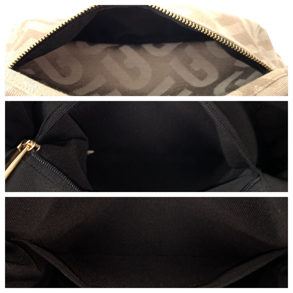 17844
Furla フルラ ベージュ ブラック ゴールド金具 キャンバス / レザー リュック バックパック レディース ABP14