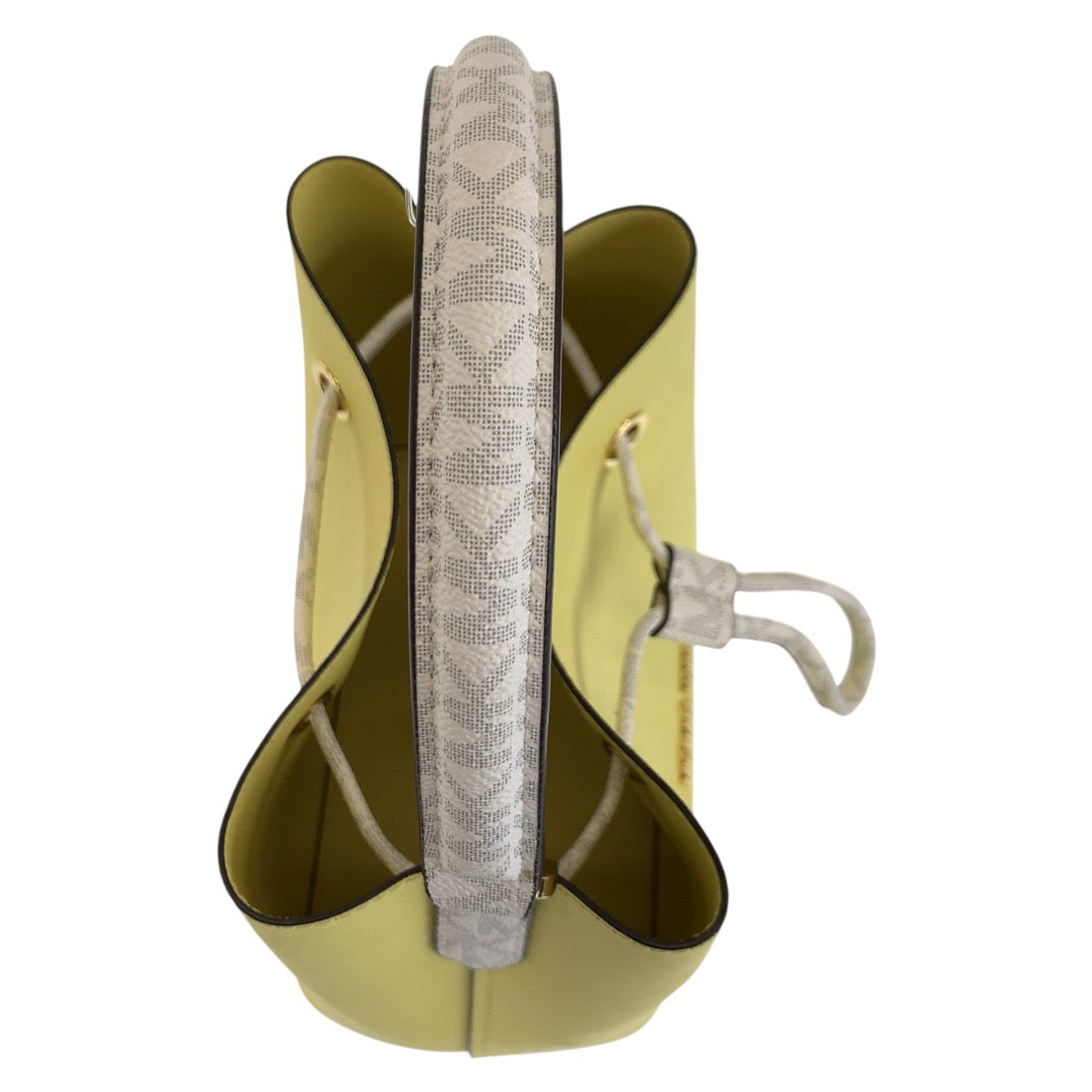 17853
Michael Kors マイケルコース イエロー ホワイト ゴールド金具 レザー ハンドバッグ ショルダーバッグ 2way レディース SA24