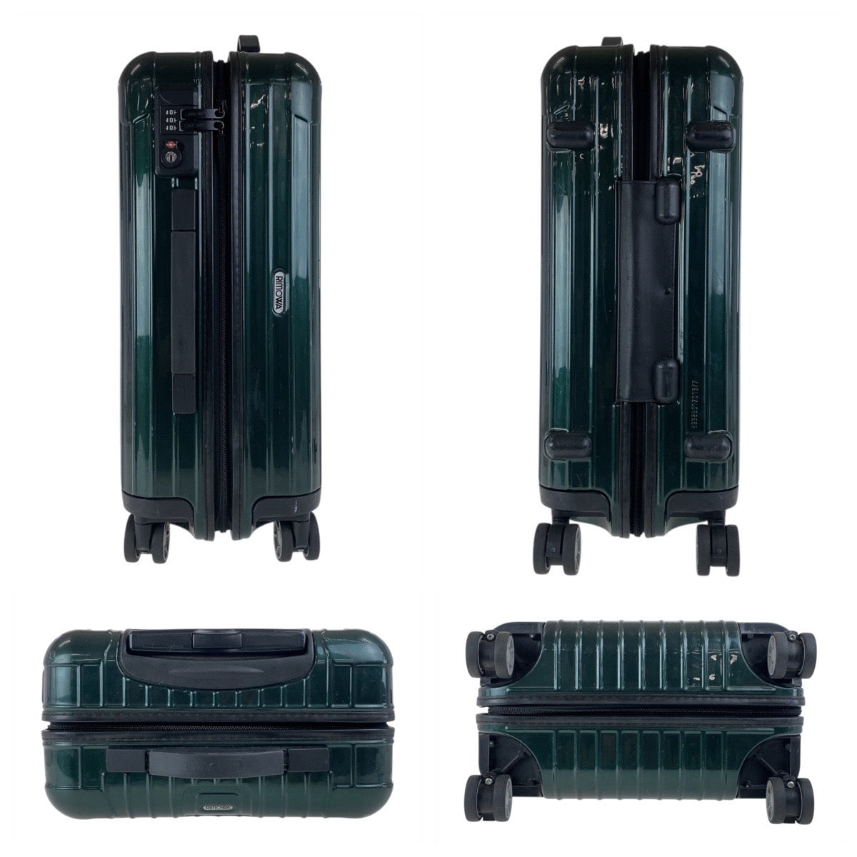 18066
RIMOWA リモワ サルサ キャビンS マルチホイール 31L グリーン ブラック 黒 / ポリカーボネイト キャリーケース スーツケース メンズ AB58