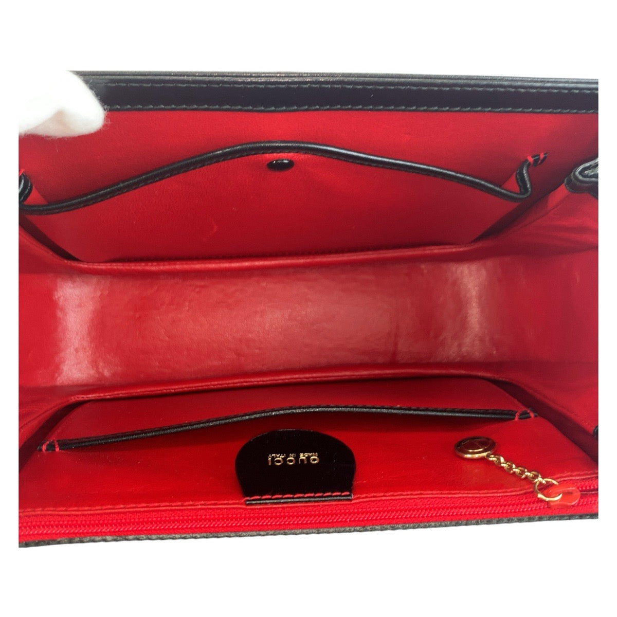 18148
GUCCI グッチ ヴィンテージ バンブー ブラック 黒 ゴールド金具 レザー 000 2684 ハンドバッグ ショルダーバッグ 2way レディース ABP110
