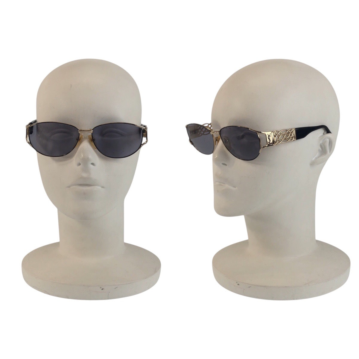 18202
YVES SAINT LAURENT イヴ サンローラン ヴィンテージ YSL ブラック 黒 ゴールド プラスチック 31-6703 5L サングラス 男女兼用 スクエア メンズ AB
