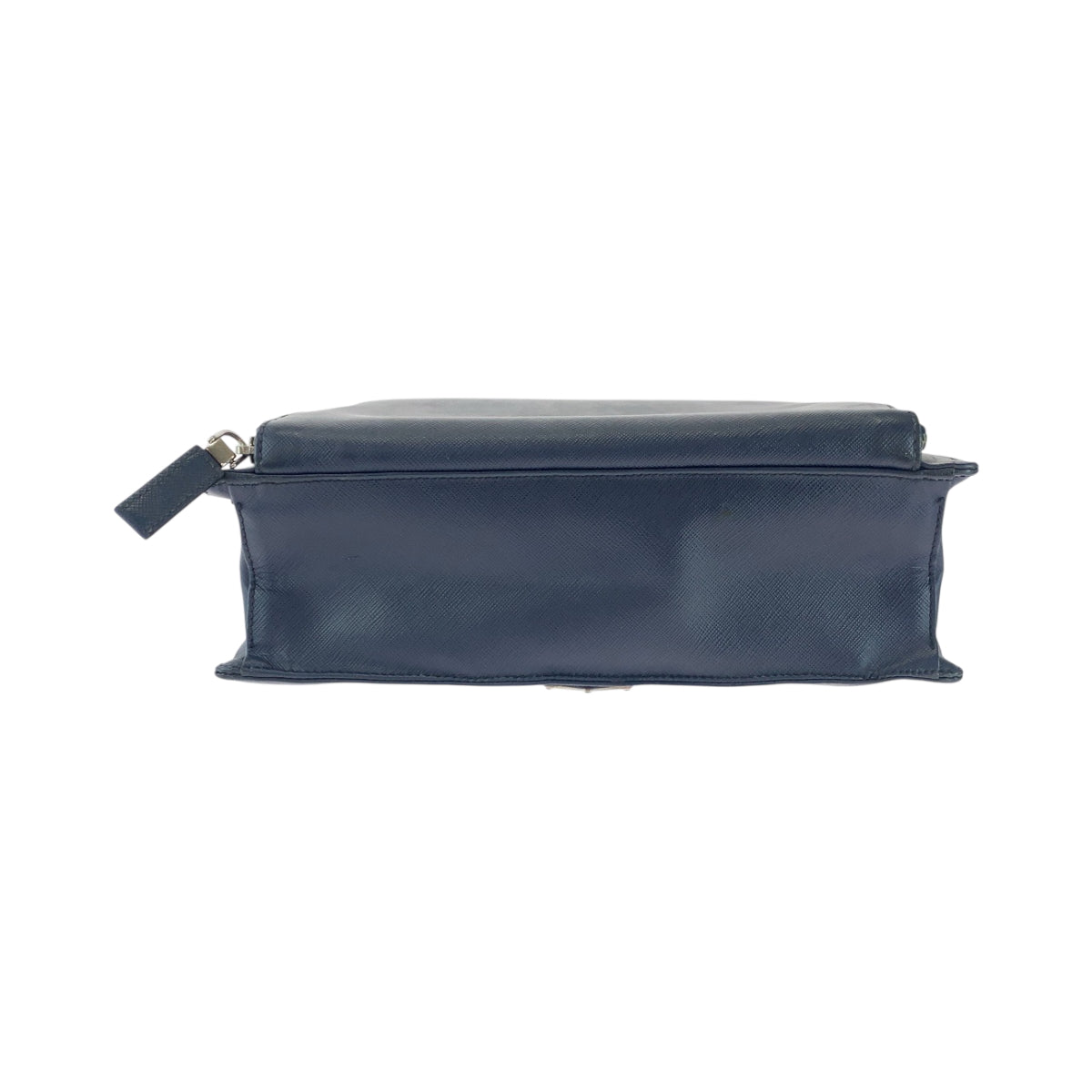 18315
PRADA プラダ サフィアーノ 三角ロゴプレート ネイビー シルバー金具 レザー VR0081 ビジネスバッグ トートバッグ ブリーフケース メンズ ABP70