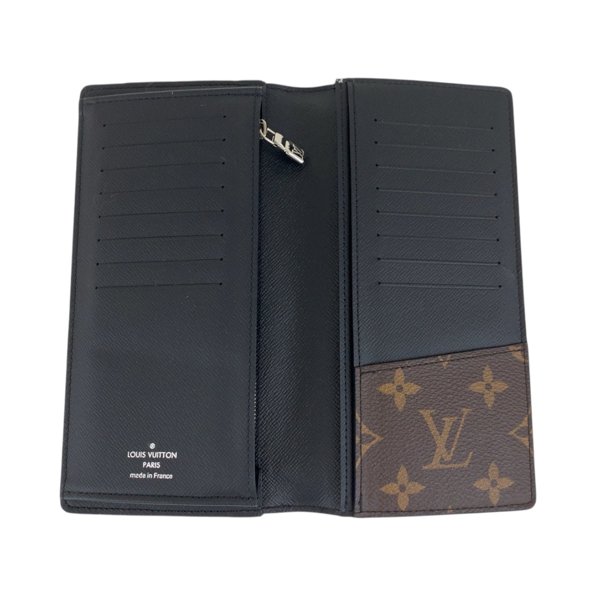 18343
LOUIS VUITTON ルイヴィトン モノグラム マカサー ポルトフォイユ ブラザ ブラウン ブラック シルバー金具 PVC M69410 長財布 ロングウォレット メンズ A58