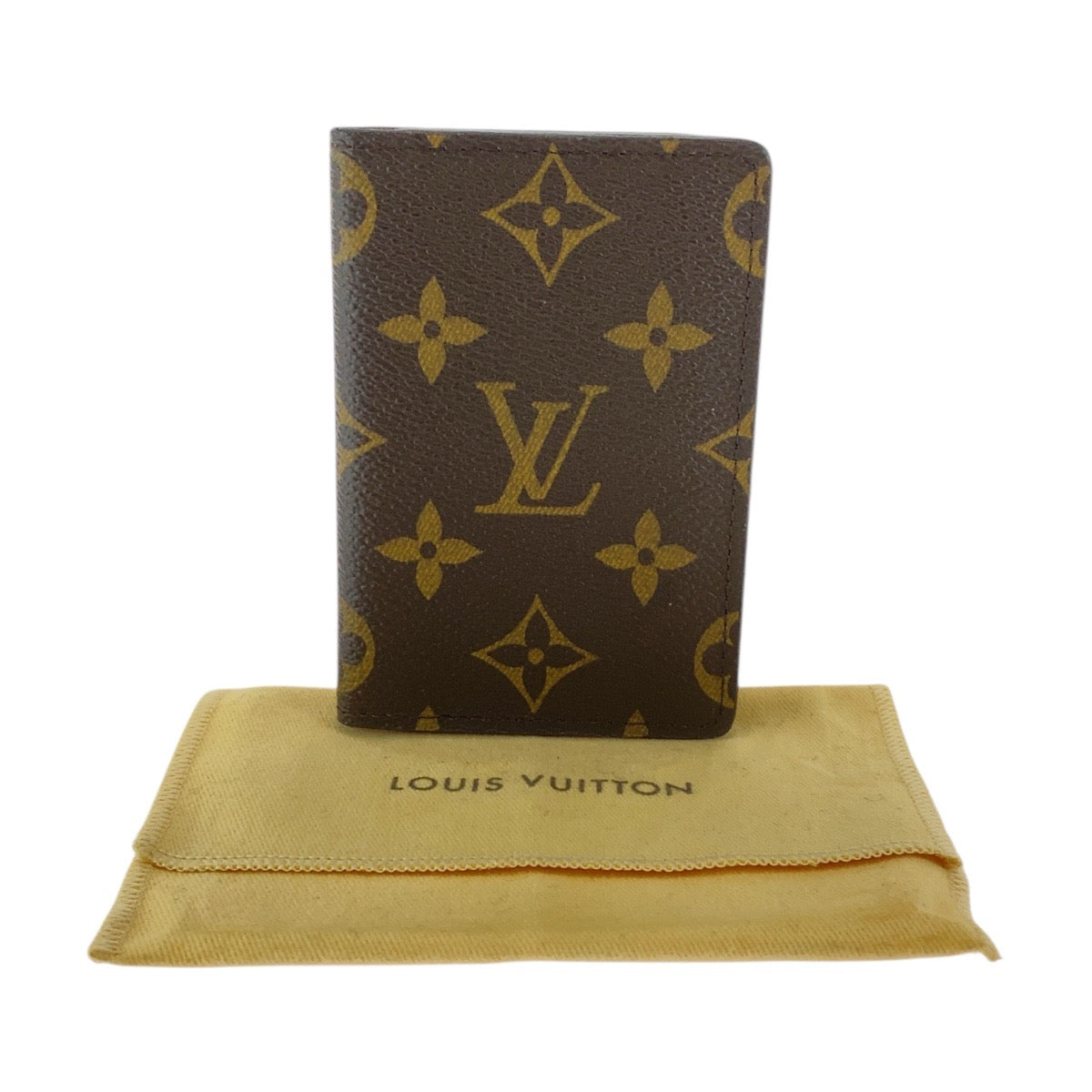 18364
LOUIS VUITTON Monogram Organizer de Poche Brown PVC M61732 Card Case Men's