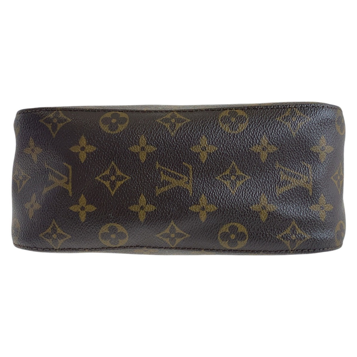18433
LOUIS VUITTON ルイヴィトン モノグラム ルーピングMM ブラウン ゴールド金具 PVC / レザー M51146 ショルダーバッグ レディース AB54