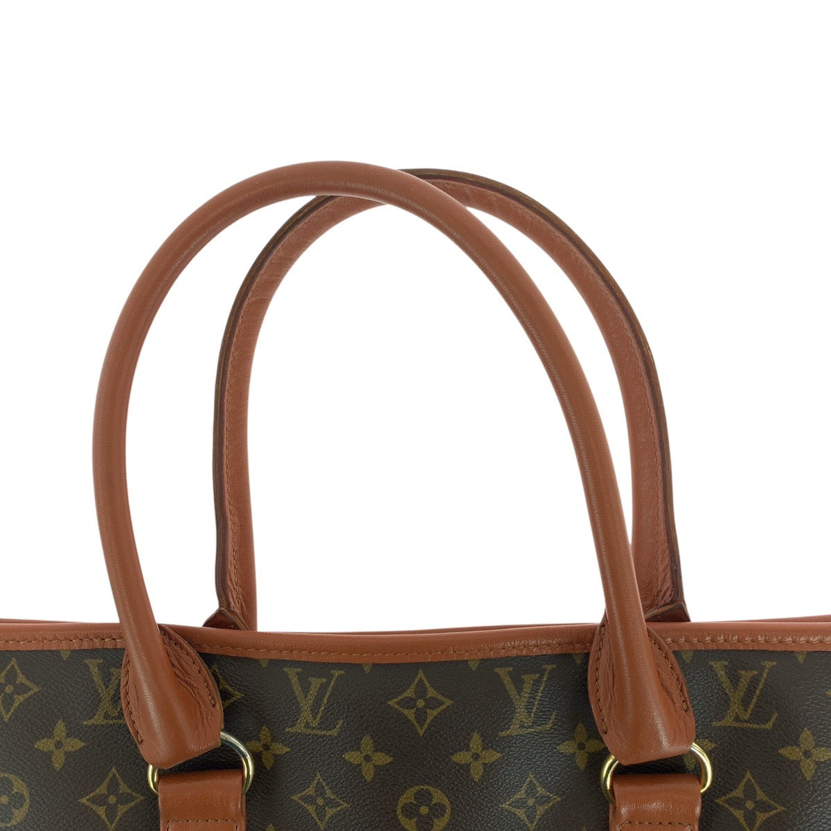 18447
LOUIS VUITTON ルイヴィトン モノグラム サックウィークエンド ブラウン ゴールド金具 PVC / レザー M42425 トートバッグ ショルダーバッグ レディース AB48
