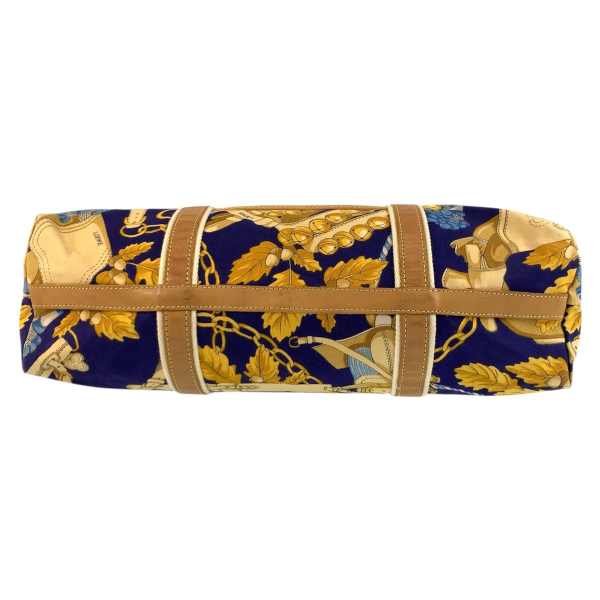 18450
LOEWE ロエベ ヴィンテージ ブルー マルチカラー キャンバス / レザー トートバッグ ショルダーバッグ レディース ABP50