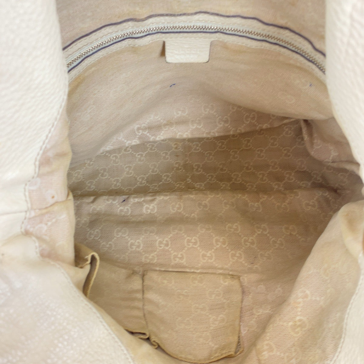 18451
GUCCI グッチ バンブー アイボリー ゴールド金具 レザー 282315 ショルダーバッグ ハンドバッグ 2WAY レディース AB44