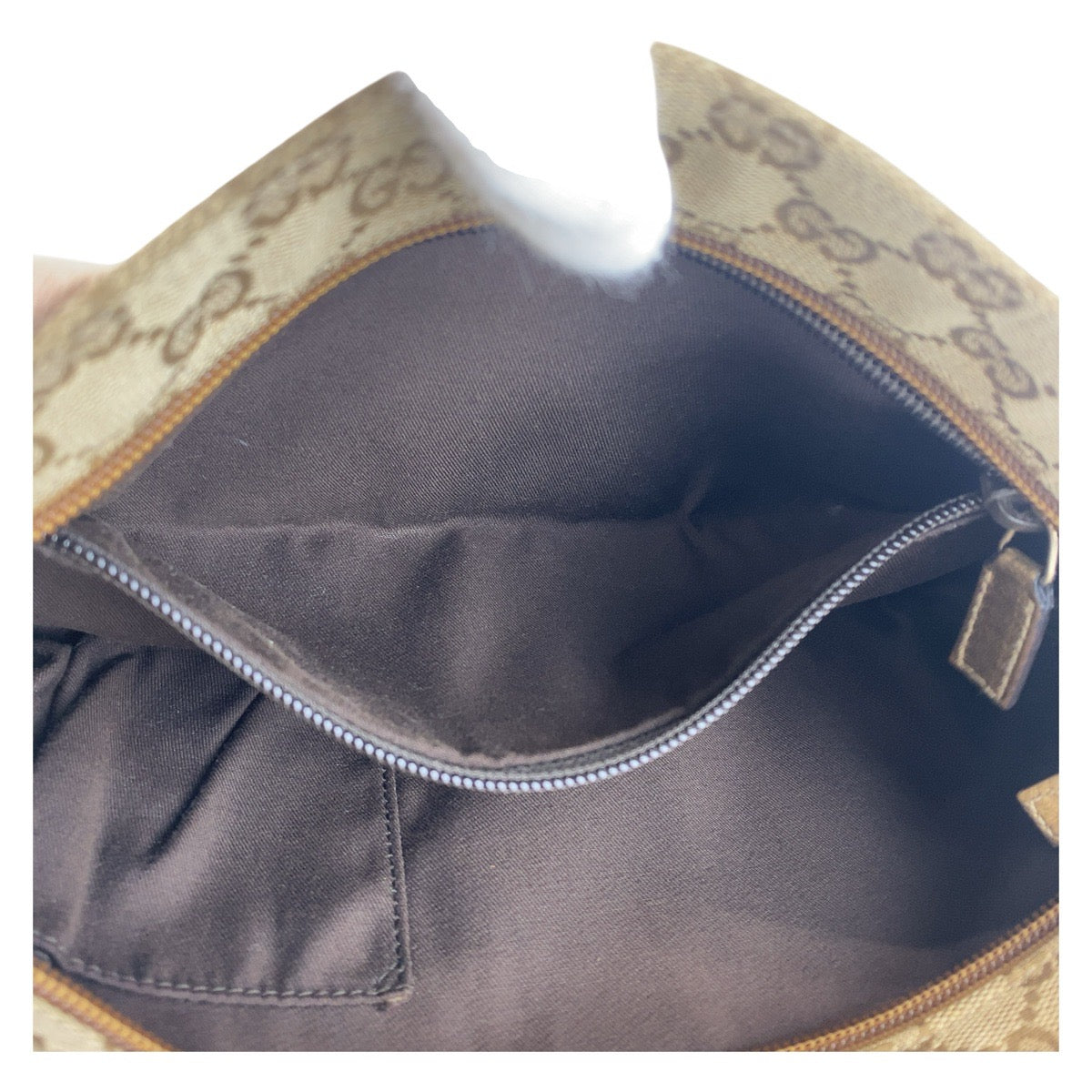 18581
GUCCI グッチ シェリーライン ベージュ ピンク ゴールド金具 GGキャンバス 410766 ショルダーバッグ メッセンジャーバッグ レディース AB40