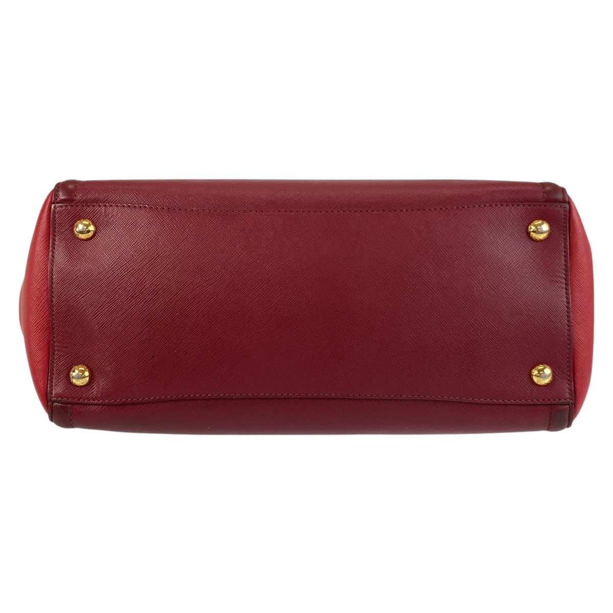 18616
PRADA プラダ サフィアーノ レッド ゴールド金具 レザー トートバッグ ハンドバッグ ショルダーバッグ 2way レディース AB44