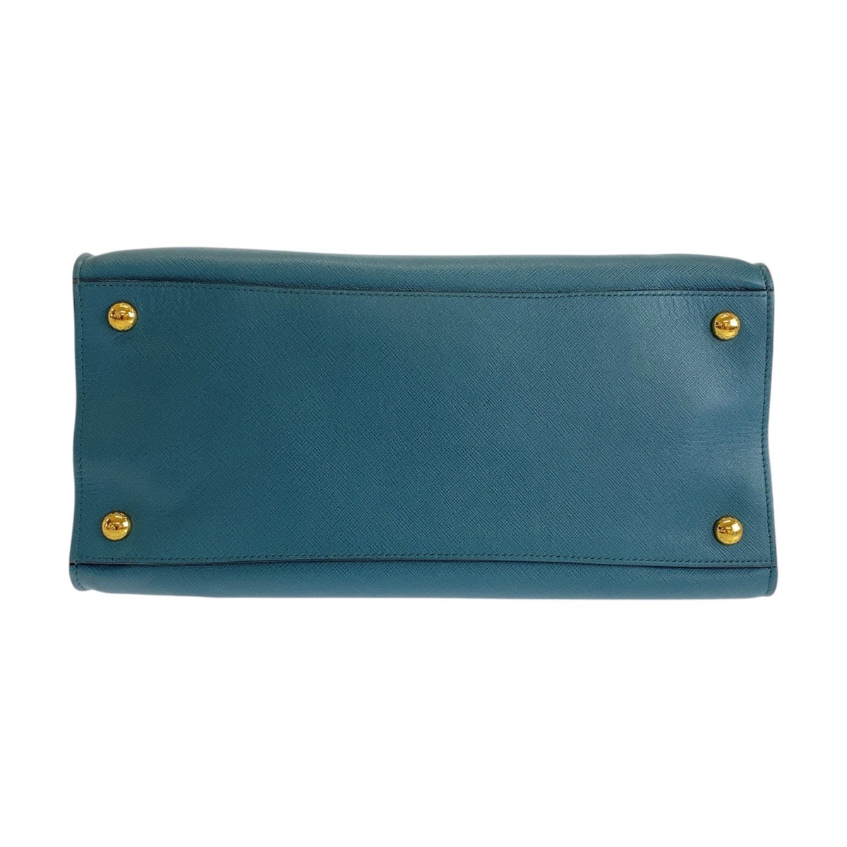 18626
PRADA プラダ サフィアーノ 三角ロゴプレート グリーン ゴールド金具 レザー トートバッグ ショルダーバッグ 2way レディース ABP63