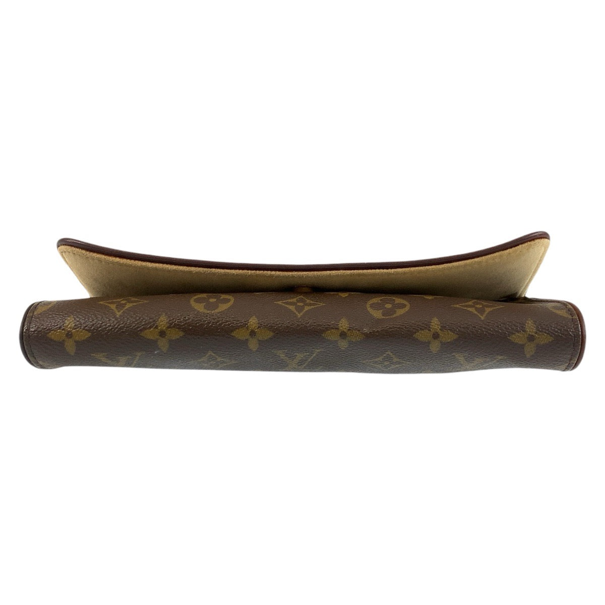 18773
LOUIS VUITTON ルイヴィトン モノグラム ポシェットツインGM ブラウン ゴールド金具 PVC M51852 ショルダーバッグ ポシェット レディース