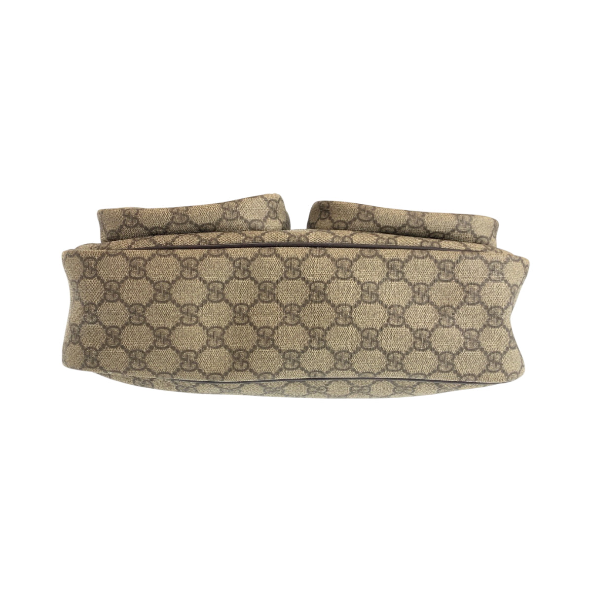 GUCCI グッチ ブラウン ベージュ シルバー金具 GGスプリームキャンバス 246861 ショルダーバッグ メッセンジャーバッグ レディース