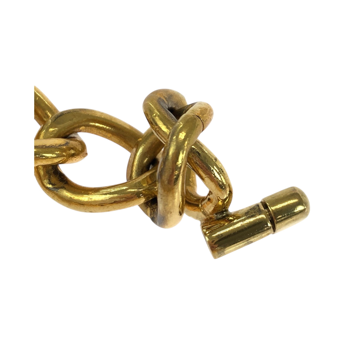 18857
CHANEL シャネル ヴィンテージ 1995 ココマーク ターンロック ゴールド メッキ ブレスレット 95A刻印 レディース ABP128